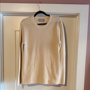 Everlane Organic Cotton Cream Sweater